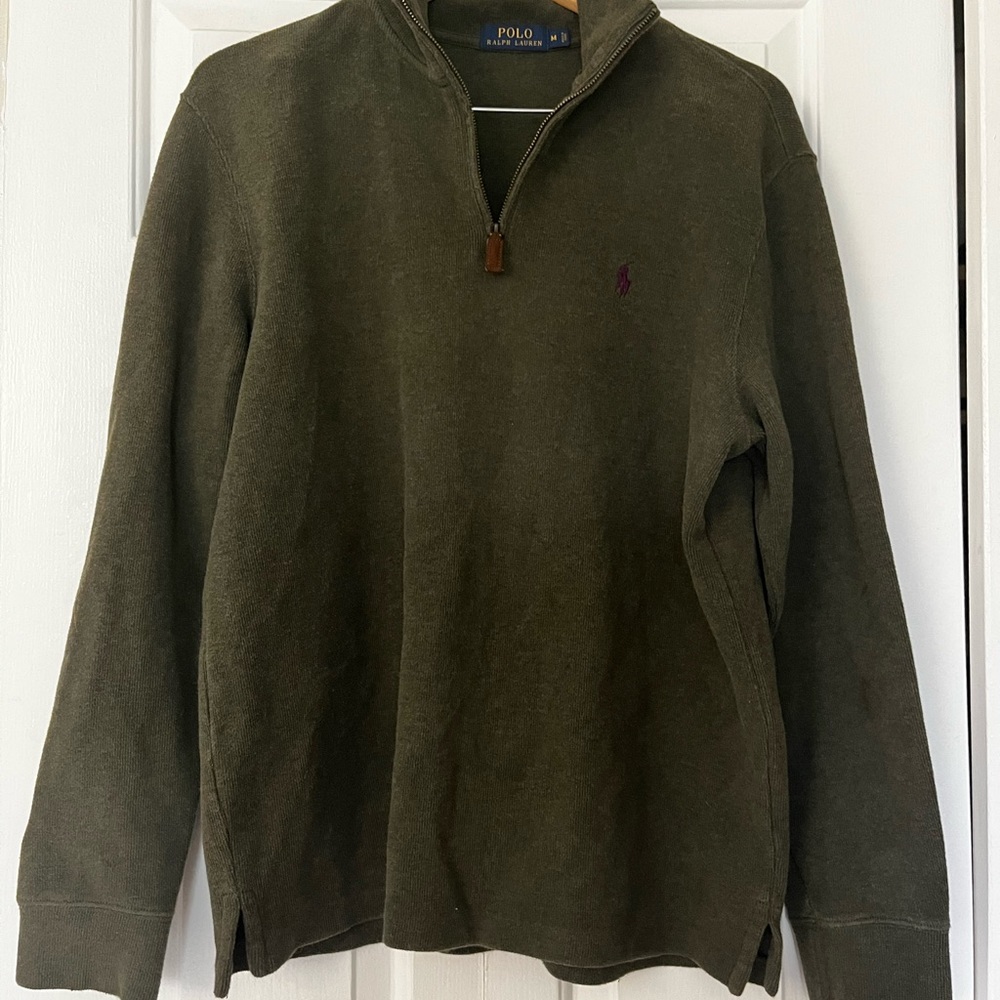 Ralph Lauren men’s estate Rib quarter-zip pullover